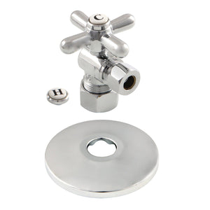 5/8-Inch O.D. Comp x 3/8-Inch O.D. Comp Quarter-Turn Angle Shut-Off Valve with Flange