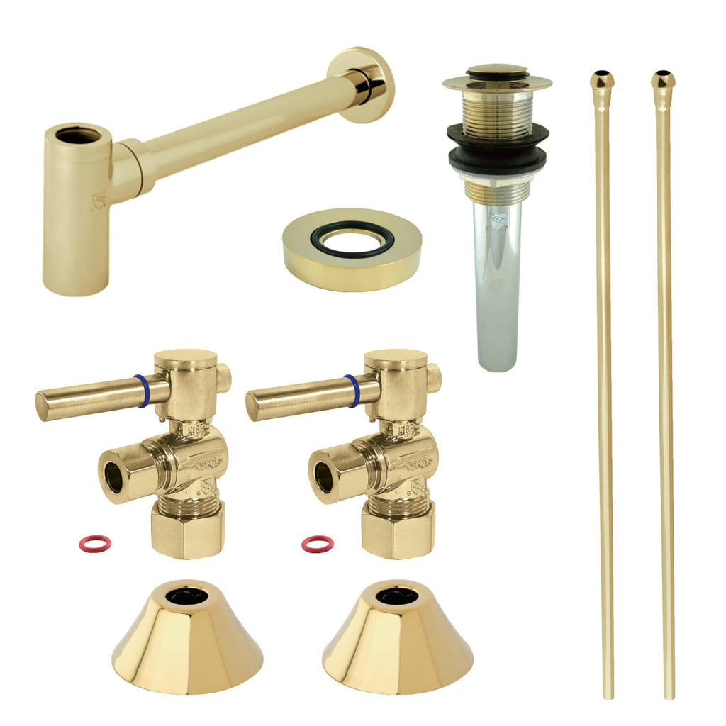 Trimscape Contemporary Plumbing Sink Trim Kit with Bottle Trap and Drain