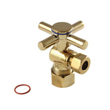 Concord 5/8-Inch O.D. Comp x 3/8-Inch O.D. Comp Quarter-Turn Angle Shut-Off Valve