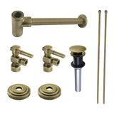 Trimscape Modern Plumbing Sink Trim Kit with Bottle Trap and Drain (No Overflow)