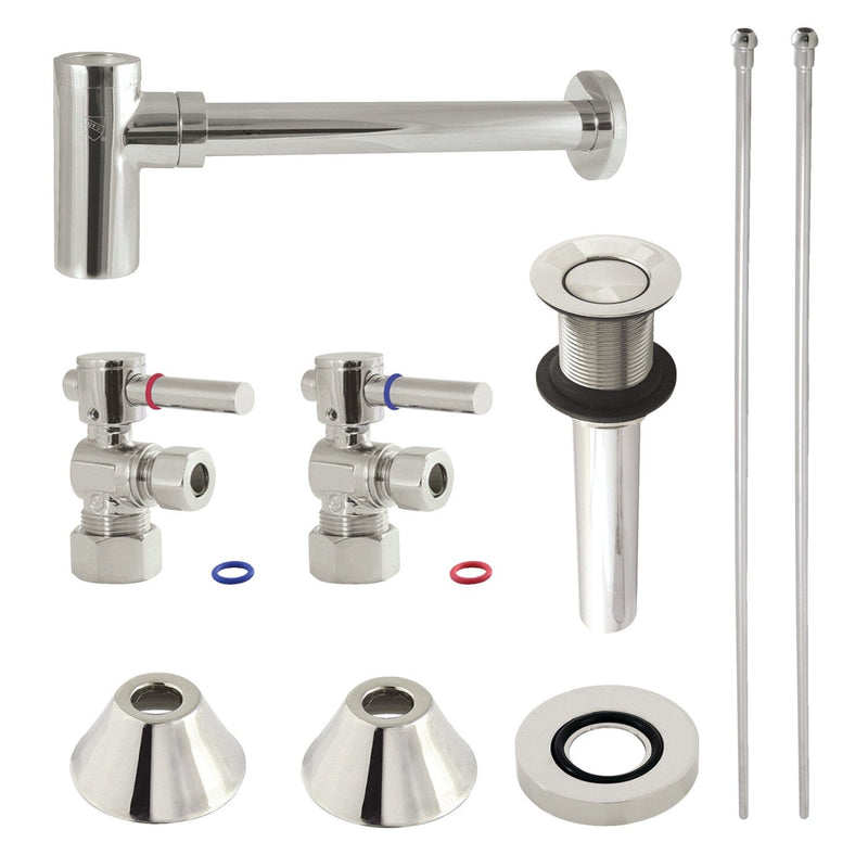 Trimscape Modern Plumbing Sink Trim Kit with Bottle Trap and Drain