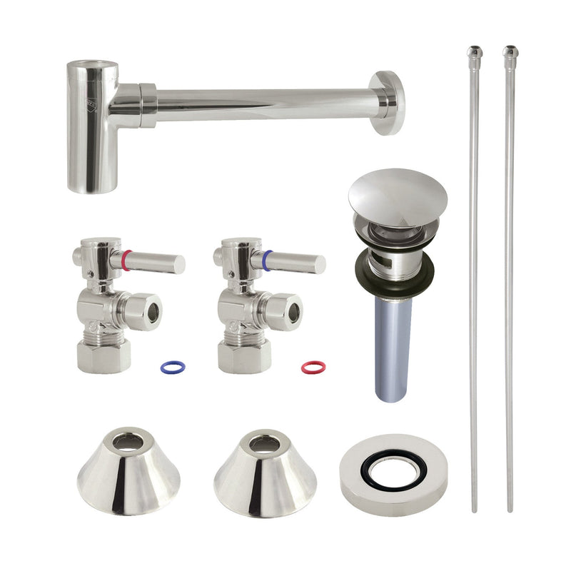 Trimscape Modern Plumbing Sink Trim Kit with Bottle Trap and Overflow Drain