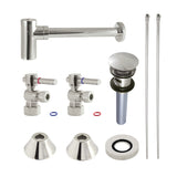 Trimscape Contemporary Plumbing Sink Trim Kit with Bottle Trap and Overflow Drain