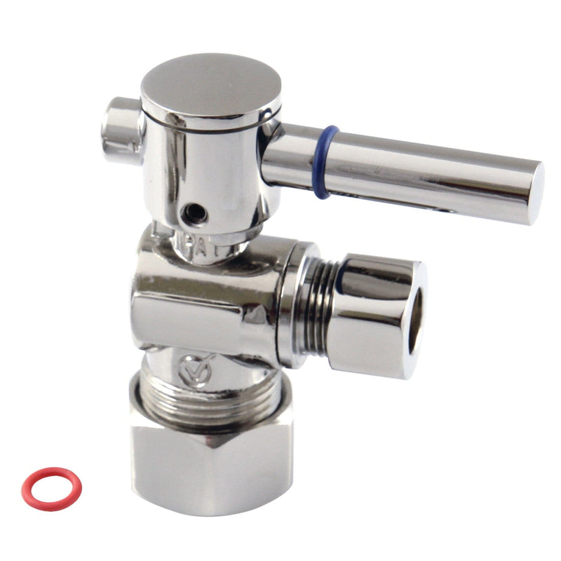 Concord 5/8-Inch O.D. Comp x 3/8-Inch O.D. Comp Quarter-Turn Angle Shut-Off Valve