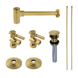 Trimscape Traditional Plumbing Sink Trim Kit with P-Trap and Drain (No Overflow)