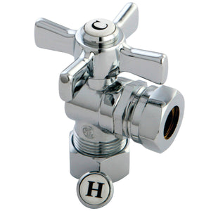 Millennium 5/8-Inch OD x 1/2-Inch or 7/16-Inch Slip Joint Quarter-Turn Angle Stop Valve