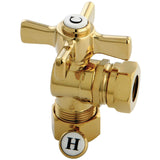 Millennium 5/8-Inch O.D. Comp x 1/2-Inch or 7/16-Inch Slip Joint Quarter-Turn Angle Shut-Off Valve
