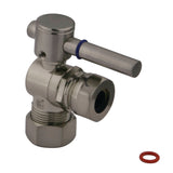 Fauceture 5/8-Inch OD x 1/2-Inch or 7/16-Inch Slip Joint Quarter-Turn Angle Stop Valve