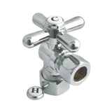 Vintage 5/8-Inch O.D. Comp x 1/2-Inch O.D. Comp Quarter-Turn Angle Shut-Off Valve
