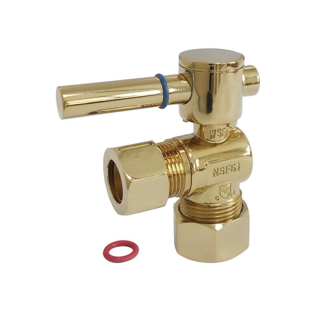 Fauceture 5/8-Inch OD x 1/2-Inch OD Compression Quarter-Turn Angle Stop Valve