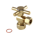 Concord 5/8-Inch O.D. Comp x 1/2-Inch O.D. Comp Quarter-Turn Angle Shut-Off Valve
