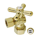 Vintage 5/8-Inch O.D. Comp x 1/2-Inch O.D. Comp Quarter-Turn Angle Shut-Off Valve