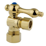 Vintage 5/8-Inch O.D. Comp x 1/2-Inch O.D. Comp Quarter-Turn Angle Shut-Off Valve
