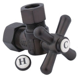 Vintage 5/8-Inch O.D. Comp x 1/2-Inch O.D. Comp Quarter-Turn Angle Shut-Off Valve