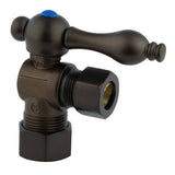 Vintage 5/8-Inch O.D. Comp x 1/2-Inch O.D. Comp Quarter-Turn Angle Shut-Off Valve