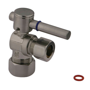 Fauceture 5/8-Inch O.D. Comp x 1/2-Inch O.D. Comp Quarter-Turn Angle Shut-Off Valve