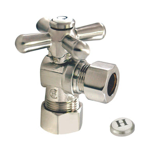 Vintage 5/8-Inch O.D. Comp x 1/2-Inch O.D. Comp Quarter-Turn Angle Shut-Off Valve