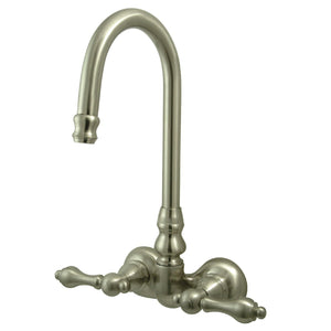 Vintage Two-Handle 2-Hole Tub Wall Mount Clawfoot Tub Faucet