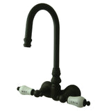 Vintage Two-Handle 2-Hole Tub Wall Mount Clawfoot Tub Faucet