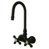 Vintage Two-Handle 2-Hole Tub Wall Mount Clawfoot Tub Faucet