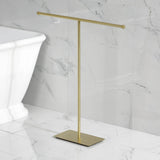 Claremont 32-Inch Freestanding Pedestal T-Shape Towel Rack