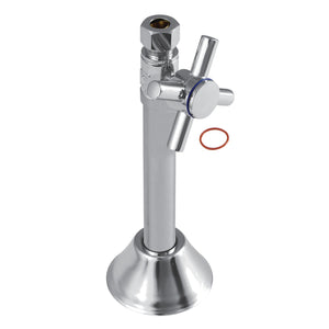 Concord 1/2-Inch Sweat x 3/8-Inch O.D. Comp Straight Shut-Off Valve with 5-Inch Extension
