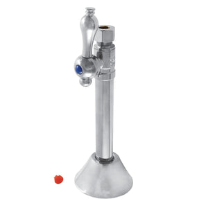 Vintage 1/2-Inch Sweat x 3/8-Inch O.D. Comp Straight Shut-Off Valve with 5-Inch Extension