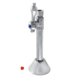 Vintage 1/2-Inch Sweat x 3/8-Inch O.D. Comp Straight Shut-Off Valve with 5-Inch Extension