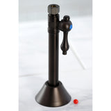 Vintage 1/2-Inch Sweat x 3/8-Inch O.D. Comp Straight Shut-Off Valve with 5-Inch Extension