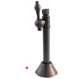 Vintage 1/2-Inch Sweat x 3/8-Inch O.D. Comp Straight Shut-Off Valve with 5-Inch Extension