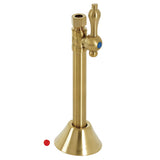 Vintage 1/2-Inch Sweat x 3/8-Inch O.D. Comp Straight Shut-Off Valve with 5-Inch Extension