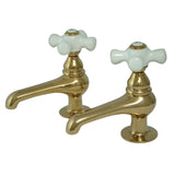 Vintage Two-Handle Deck Mount Basin Tap Faucet