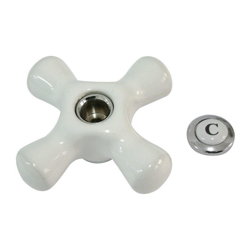 Porcelain Cross Handle (Cold Side)