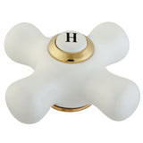 Porcelain Cross Handle (Hot Side)