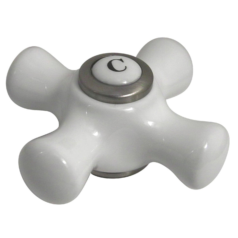 Porcelain Cross Handle (Cold Side)