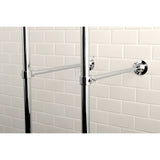 Vintage Three-Handle 2-Hole Freestanding Clawfoot Tub Faucet Package with Supply Line and Stop Valve