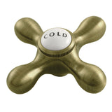 Vintage Cold Brass Cross Handle