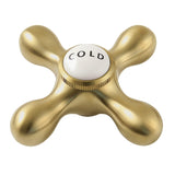 Vintage Cold Brass Cross Handle