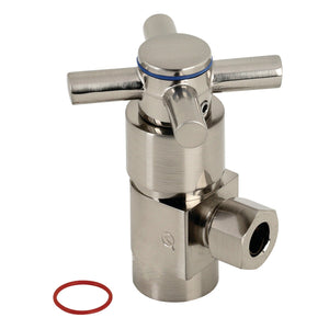 Concord 1/2-Inch IPS X 3/8-Inch OD Comp Hose Thread Quarter-Turn Angle Stop Valve