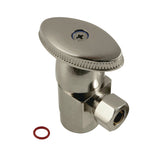 Americana 1/2"IPS x 3/8"O.D. Anti-Seize Deluxe Quarter-Turn Ceramic Hardisc Cartridge Angle Stop