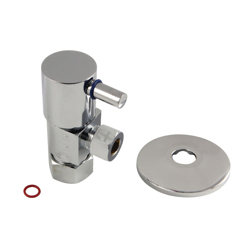 5/8-Inch O.D. Comp x 3/8-Inch O.D. Comp Anti-Seize Deluxe Quarter-Turn Ceramic Hardisc Cartridge Angle Stop with Flange