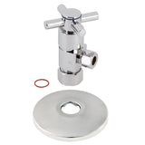 5/8-Inch O.D. Comp x 3/8-Inch O.D. Comp Anti-Seize Deluxe Quarter-Turn Ceramic Hardisc Cartridge Angle Stop with Flange