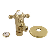 5/8-Inch O.D. Comp x 3/8-Inch O.D. Comp Anti-Seize Deluxe Quarter-Turn Ceramic Hardisc Cartridge Angle Stop with Flange