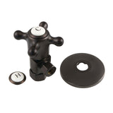5/8-Inch O.D. Comp x 3/8-Inch O.D. Comp Anti-Seize Deluxe Quarter-Turn Ceramic Hardisc Cartridge Angle Stop with Flange