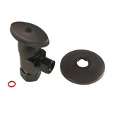 5/8"O.D x 3/8" O.D Anti-Seize Deluxe Quarter Turn Ceramic Hardisc Cartridge Angle Stop with Flange