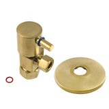 5/8-Inch O.D. Comp x 3/8-Inch O.D. Comp Anti-Seize Deluxe Quarter-Turn Ceramic Hardisc Cartridge Angle Stop with Flange