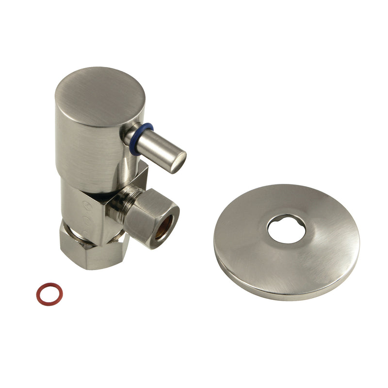 5/8-Inch O.D. Comp x 3/8-Inch O.D. Comp Anti-Seize Deluxe Quarter-Turn Ceramic Hardisc Cartridge Angle Stop with Flange