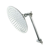 Victorian 7-3/4 Inch Brass Shower Head with 10-Inch High-Low Shower Arm