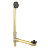 Made To Match 23-Inch Brass Lift and Turn Tub Waste and Overflow