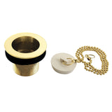Made To Match 1-1/2-Inch Chain and Stopper Tub Drain with 1-1/2-Inch Body Thread